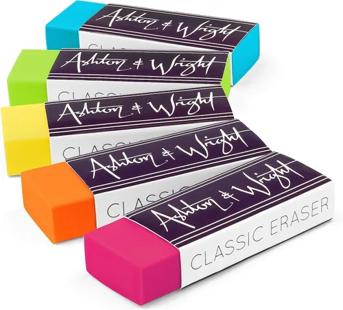 Vista 11 de Ashton and Wright - Borrador clásico - Goma de plástico sin látex (paquete de 20, tonos grises)