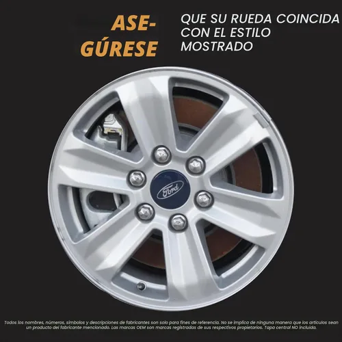 Vista 3 de PACRIM Juego de fundas de rueda cromadas de 17 pulgadas para Ford F-150 (2015-2020) Tapacubos de plástico ABS duradero Se adapta directamente a