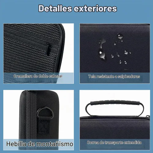 Vista 3 de Funda para Osmo Mobile 7/7P, bolsa de almacenamiento portátil EVA Lycra, funda de transporte, para DJI OM7/DJI OM7P Gimbal Stabilizer Estuche