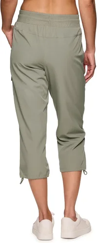 Vista 33 de RBX - Pantalón capri deportivo con cordón,ligero, con bolsillos y estilo cargo, para mujer