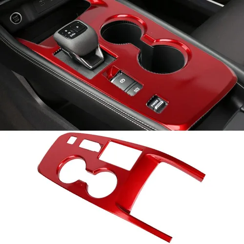 Vista 9 de XITER Perilla de Palanca de Cambios de Automóvil Estilo Fibra de Carbono Cubierta de Panel de Consola Consolas Centrales Fundas de Palanca Perillas