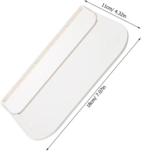 Vista 3 de 2 estantes flotantes plegables montados en la pared con fuerte capacidad de carga para cocina, baño, dormitorio, almacenamiento y organización