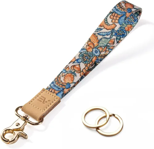 Vista 30 de EcoVision - Llaveros lindos con correa para llaves, llavero de muñeca para mujer, correa de insignia con 2 argollas para llaves