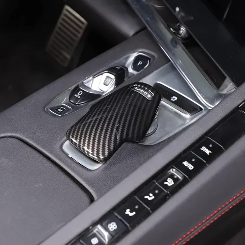 Vista 5 de CHEAYAR Cubierta de la palanca de cambios compatible con Corvette C8 Z06 Z51 2020 2021 2022 2023, cubierta de perilla selectora de modo ABS