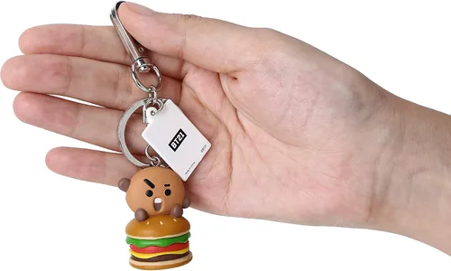 Vista 2 de BT21 Llavero con clip de la serie Bite, Shooky, talla única