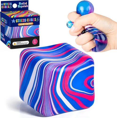 Vista 8 de VISCOO 32 Pcs Stress Cube, Slow Rising Squishy, Cube Stress Balls 32p-cubes 8