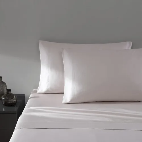 Vista 20 de Vera Wang - Juego de sábanas Queen, ropa de cama de lujo de algodón satinado, 800 hilos, juego de ropa de cama suave y lisa (Beige, Queen)