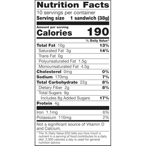 Vista 2 de Nature Valley Sándwiches de galletas, mantequilla de maní con chocolate, 10 unidades, 13.5 onzas