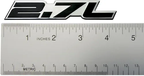 Vista 2 de Placa de identificación con emblema de aluminio real de aluminio real altamente pulido, compatible con Chevrolet Chrysler, Dodge, Subaru, Suzuki