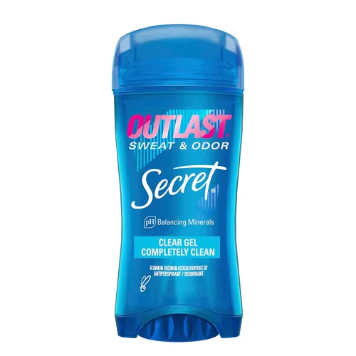 Vista 13 de Secret Outlast, antitranspirante y desodorante para mujer, 72 horas de protección contra el sudor y el olor, minerales equilibradores de pH, gel