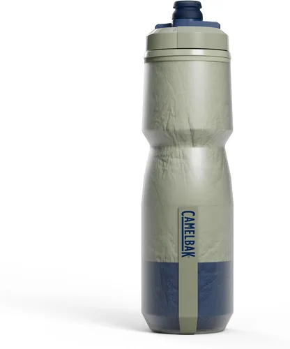 Vista 9 de CamelBak Podium Chill Bike Botella de agua aislada con compresión Negra, 24 onzas