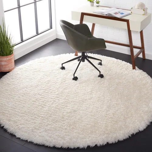 Vista 17 de SAFAVIEH Flokati Shag Collection - Alfombra decorativa, 2 pies 3 pulgadas x 4 pies, color marfil, diseño sólido, no desprende pelusa y de fácil