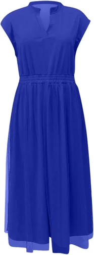 Vista 3 de UQRZAU Women's Bohemian Dresses Summer V Neck Sexy High Waist Solid Color Shiny Gown Long Dress Casual Dresses