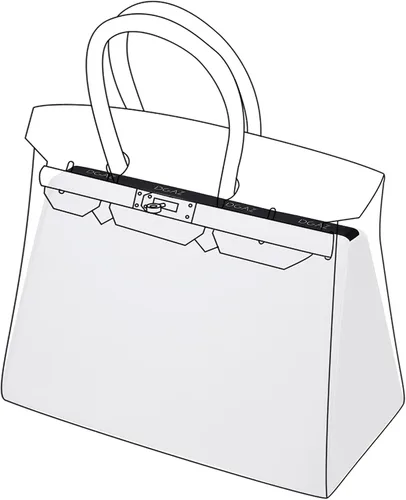 Vista 12 de DGAZ Funda moldeadora de almohada de lujo, espuma viscoelástica, se adapta a Birkin 20/25/30/35/40/45/50 (negro, BK20)