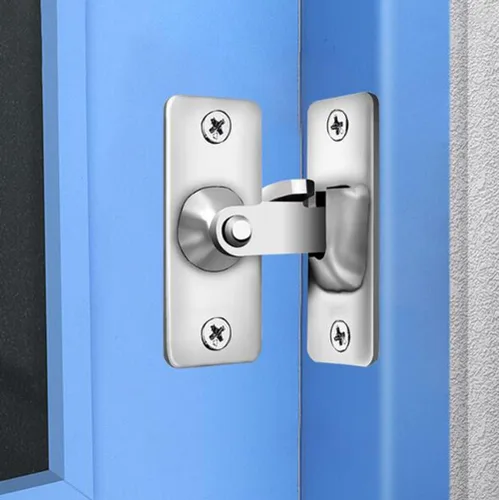 Vista 7 de Pestillos de puerta de ángulo recto de 90 grados, pestillos para puertas de granero, ventanas, puertas de jardín, armarios y puertas correderas