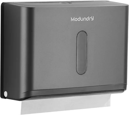 Vista 8 de Dispensadores de toallas de papel para montaje en pared: soporte para toallas de papel multidobladas en Z, instalación sin perforación, dispensador