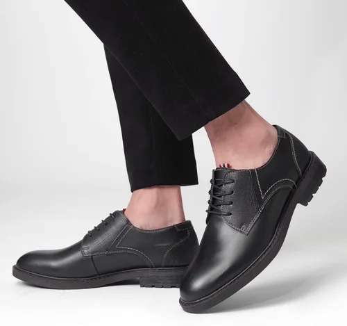 Vista 8 de Mens Oxford Dress Shoes Genuine Leather Casual Fashion Business Work Shoe for Men