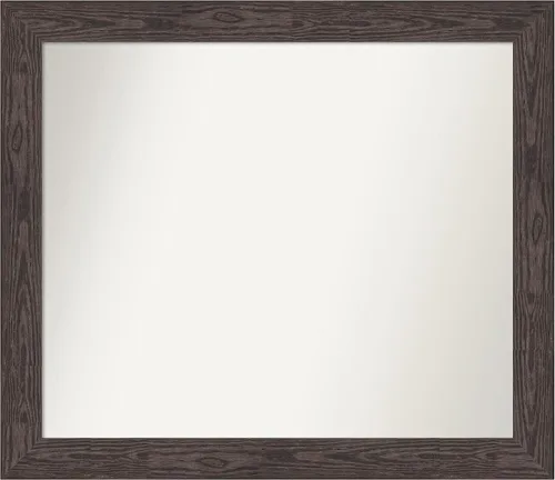 Vista 407 de Amanti Art Espejo personalizado, espejo de baño negro puente, espejo de pared o espejo de tocador de baño sobre el fregadero (26 x 26 pulgadas)