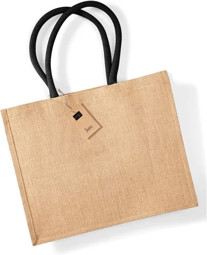 Vista 7 de Westford Mill Bolsa de compras clásica de yute 21 litros