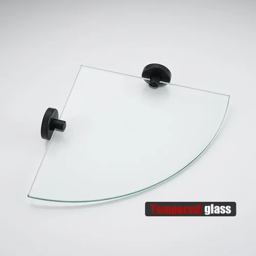 Vista 8 de JQK TGS190L10-PB-P2 - Estante de pared flotante de acero inoxidable 304 para baño, 10 x 10 pulgadas, 2 unidades, color negro