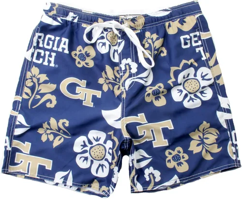 Vista 17 de Wes and Willy NCAA Traje de baño floral para hombre