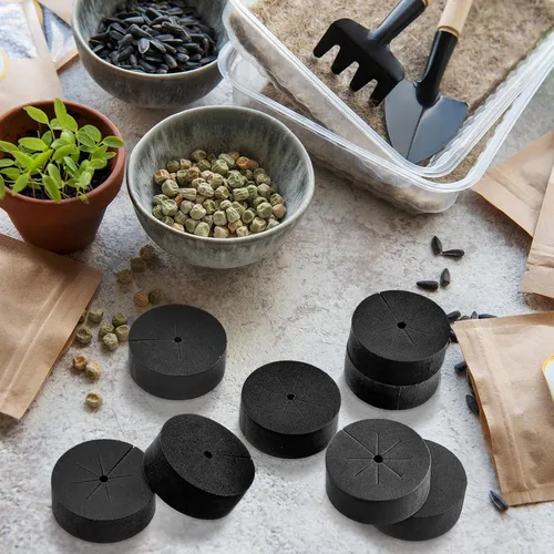 Vista 4 de Lallisa 120 collares de clon de 2 pulgadas, insertos de espuma de neopreno para máquinas de clonación hidropónica, se adapta a macetas de red de 2