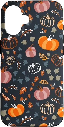 Vista 31 de Funda para iPhone 14 Pro Max Otoño Hojas Caídas Calabaza Cosecha de Especias Feliz Oto