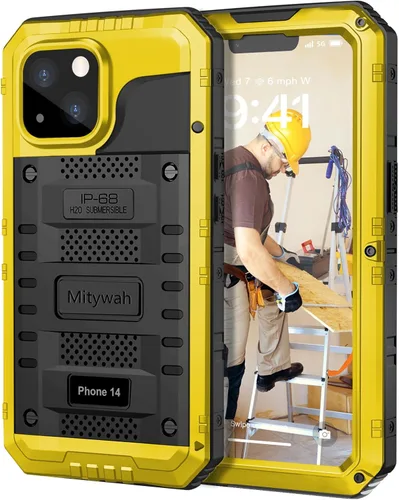 Vista 131 de Mitywah Funda impermeable para iPhone 7/iPhone 8 / iPhone SE 2020, funda de metal resistente de grado militar, protección de cuerpo completo