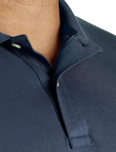 Vista 4 de Nautica Polo de algodón suave liso de manga corta para hombre