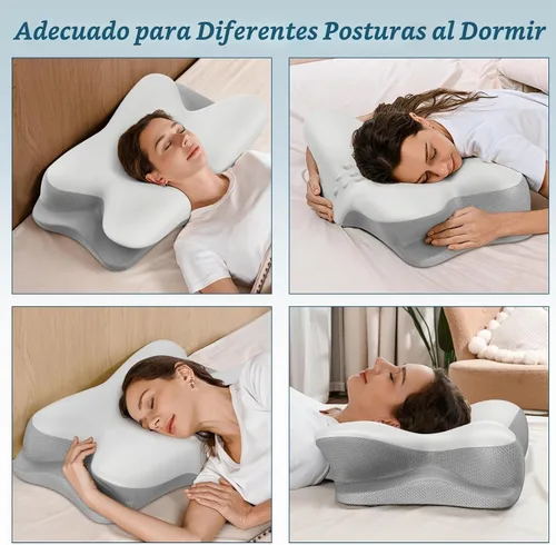 Vista 3 de Almohada Cervical para el Cuello - Almohada Refrescante para Alivio del Dolor de Cuello, Almohada Ergonómica para Personas que Duermen de Lado