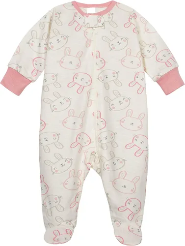 Vista 2 de Onesies - Paquete de 4 pijamas con piecitos para bebés y niñas pequeñas