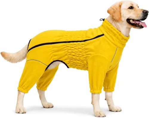 Vista 25 de Lovelonglong Abrigo cálido para perro, chaqueta resistente al viento para perros pequeños, medianos y grandes, abrigo de invierno de forro polar