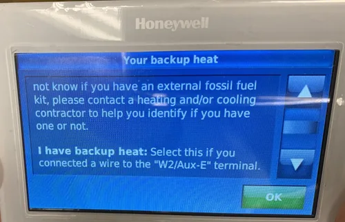 Vista 5 de Termostato programable Honeywell WiFi 9000 con pantalla táctil a color. Mide 3.5 x 4.5 pulgadas