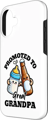 Vista 2 de Great Grandpa to Be Promoted to Great Grandpa Est. 2026 2027 Case for iPhone 16