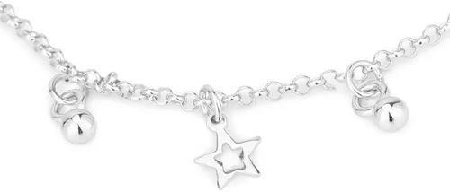 Vista 2 de Vanbelle - Pulsera de plata de ley 925 chapada en rodio para mujeres y niñas