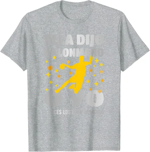 Vista 9 de Camiseta Ella Dijo El Balonmano O Yo. La Extraño, Negro