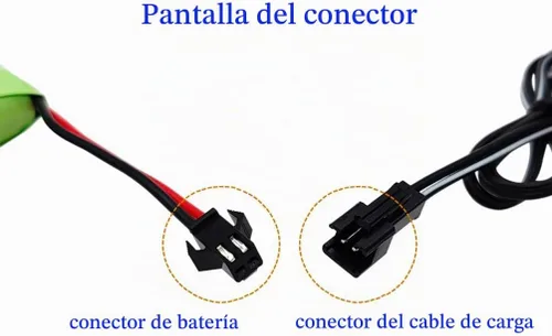 Vista 5 de Batería recargable NiMH AA de 3.6V 2400mAh con enchufe SM y cable de carga USB, batería RC de repuesto para coche RC, barco RC, juguetes de robot RC