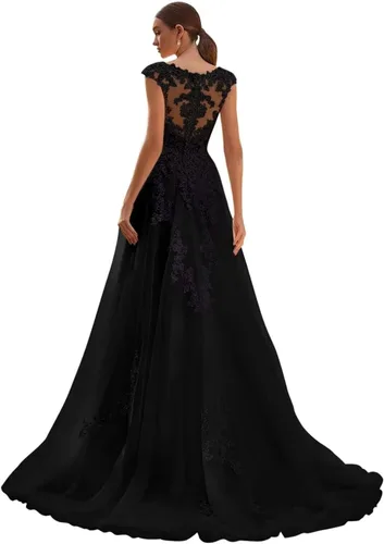 Vista 18 de Vestido de novia formal sin tirantes con encaje, largo de sirena para mujer 2019 WD162
