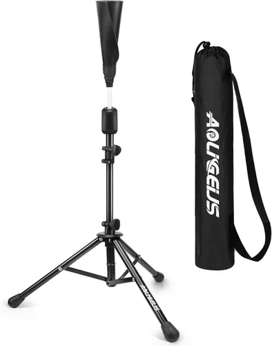 Vista 8 de Baseball Tee Batting Tee Softball Tee Portable Travel Hitting Tee,Easy Adjustable Height,Stable Tripod Stand