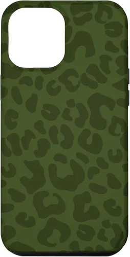 Vista 26 de Olive Military Green Cheetah Leopard Print Animal Skin Case for iPhone 17