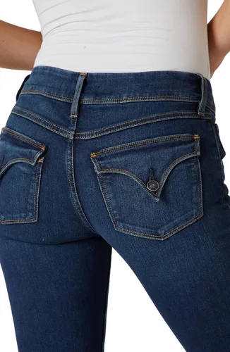 Vista 6 de HUDSON Jeans ajustados de tiro medio para mujer, con bolsillos traseros con solapa