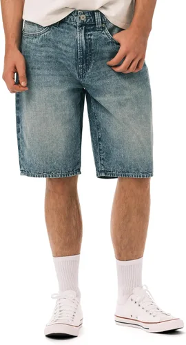 Vista 14 de Buffalo David Bitton Pantalones cortos de mezclilla rectos y relajados para hombre