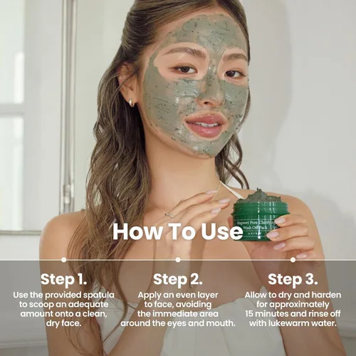 Vista 7 de AXIS-Y Mugwort Paquete Clarificante de Poros para Lavar - Exfoliante Facial Dirigido a Poros Obstruidos, Removedor de Puntos Blancos y Puntos Negros