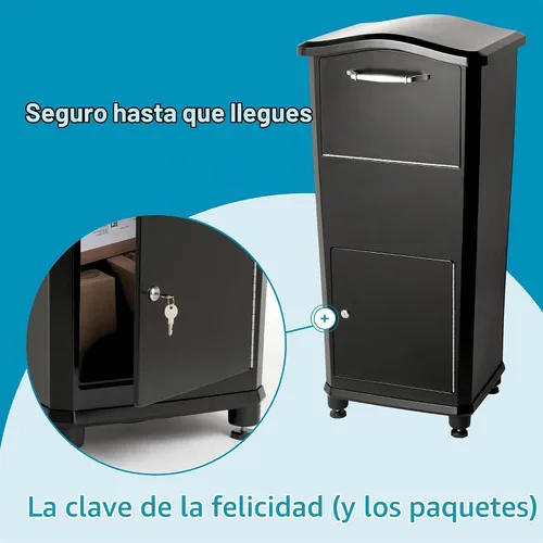 Vista 7 de Architectural Mailboxes 6900B Elephantrunk Caja de Entrega de Paquetes Negra