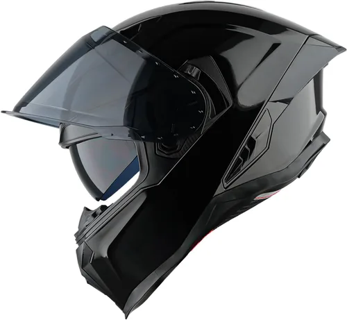 Vista 4 de 1Storm Casco integral de motocicleta para adultos, hombres y mujeres, casco de carreras de bicicleta de calle, aprobado por DOT, con un escudo extra