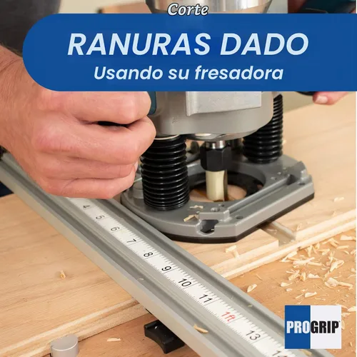 Vista 4 de Abrazadera y guía de borde recto ProGrip de 50