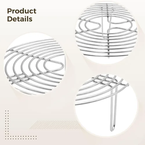 Vista 3 de Steamer Rack, 24 Cm High, 304 Stainless Steel, for Pressure Cooker, Air Fryer, Pots, Thickened, with 4 Stable Legs
