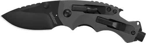Vista 6 de Kershaw Select Fire (1920); navaja multifunción con hoja de acero inoxidable 8Cr13MoV de 3.4 pulgadas, mango de nailon relleno de vidrio negro
