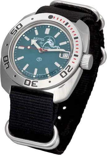 Vista 2 de Vostok Amphibian 710059 - Reloj de pulsera automático para hombre, Buceador, cuerda automática