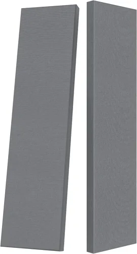 Vista 9 de Paneles acústicos de 2 pulgadas de grosor con soportes para colgar en la pared, 2 paneles de fibra de vidrio de 47.2 x 11.8 pulgadas de absorción